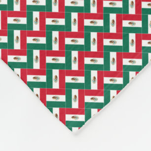Patchwork Mexico Flag Muster Fleecedecke