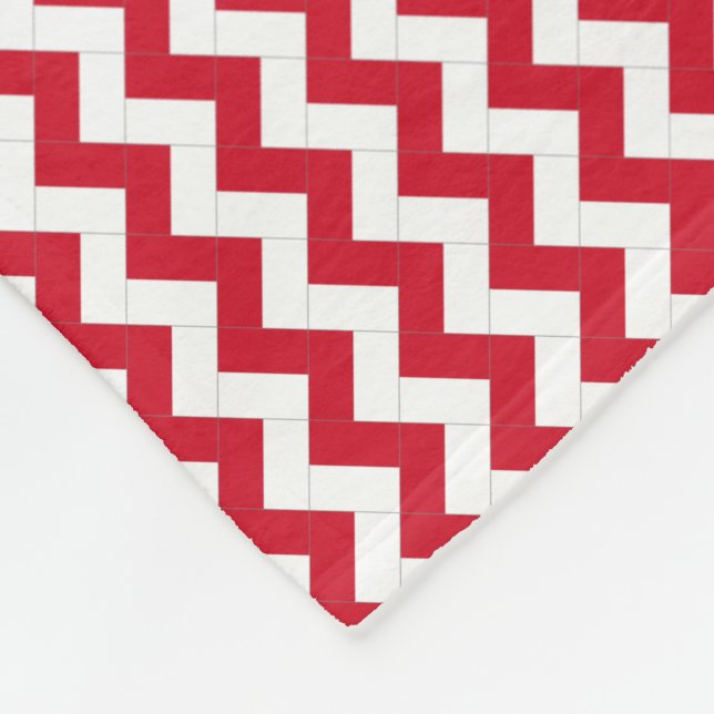 Patchwork Monaco Flag Muster Fleecedecke (Ecke)