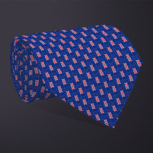 Patchwork New Zealand Flag Pattern Krawatte