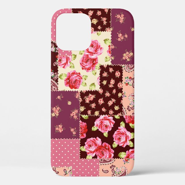 Patchwork Niedlich Nahtloses Muster Case-Mate iPhone Hülle (Rückseite)