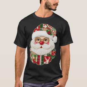 Patchwork Nikolaus T-Shirt