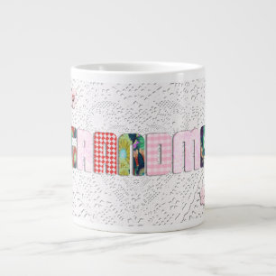 Patchwork "Oma" an der Spitze Jumbo-Tasse