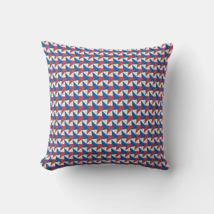Patchwork Philippinen-Flaggenmuster Kissen