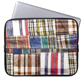 Patchwork Plaid Laptopschutzhülle