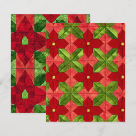 Patchwork Poinsettia Muster Scrapbook
