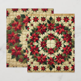 Patchwork Poinsettia Wreath Scrapbook