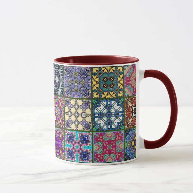 Patchwork quadriert Tasse (Rechts)