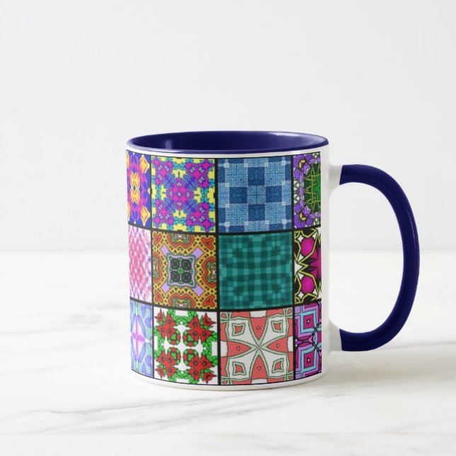 Patchwork quadriert Tasse (Rechts)