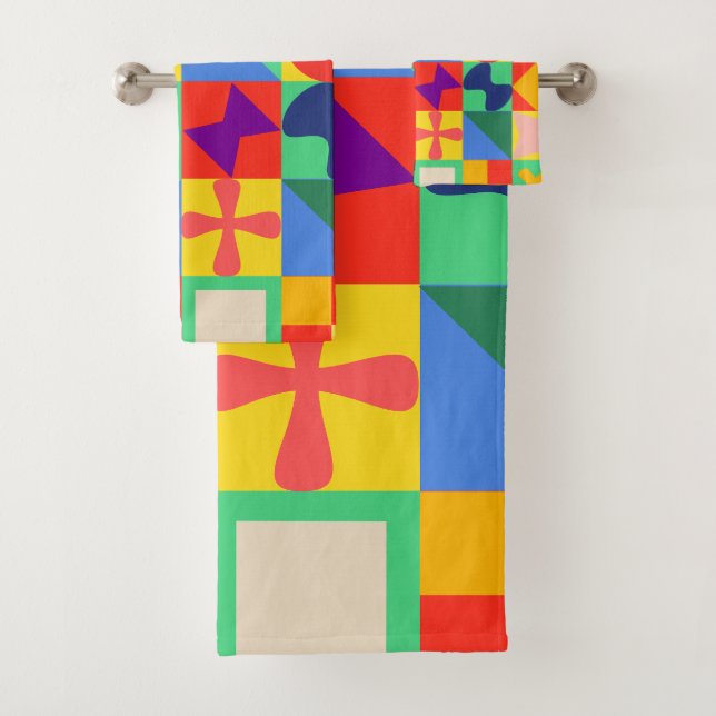 Patchwork Quilt Badhandtuch Set (Insitu)