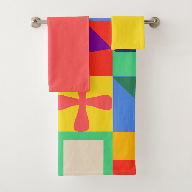 Patchwork Quilt Badhandtuch Set (Insitu)