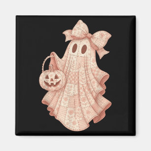 Patchwork Quilt Blume Nk Ghost Coquette Halloween Magnet