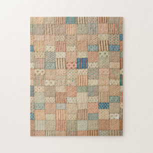 Patchwork-Quilt in gedämpften Farben