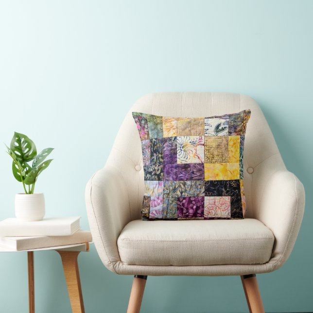 Patchwork Quilt-Muster Kissen (Stuhl )