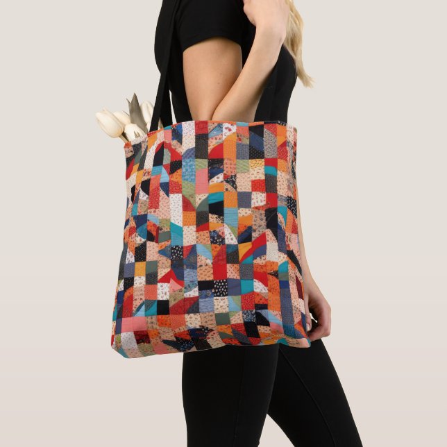 Patchwork Quilt-Muster Tasche (Von Nahem)