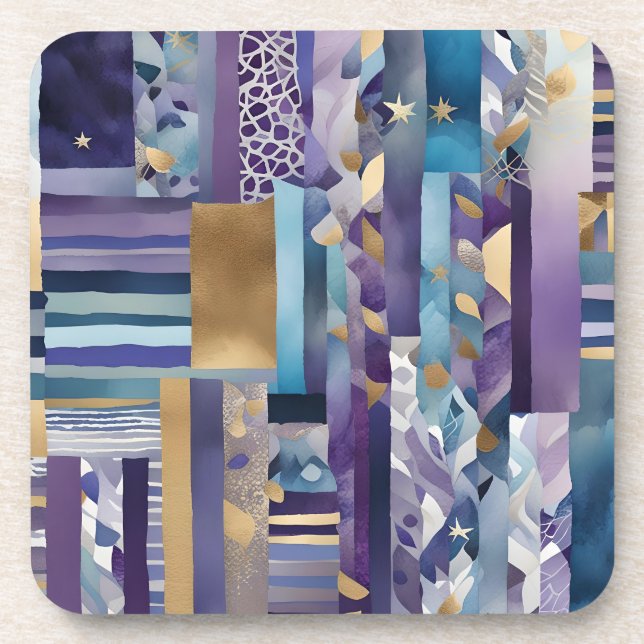 Patchwork-Quilt-Untersetzer Getränkeuntersetzer (Vorderseite)