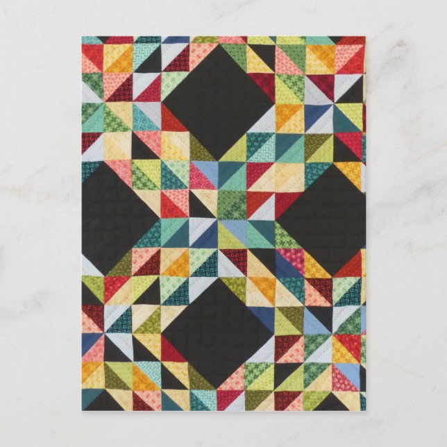 patchwork quilt - WOWCOCO Postkarte (Vorderseite)