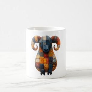 Patchwork-Ram-Tasse Kaffeetasse