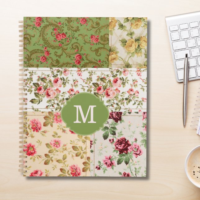 Patchwork Rose Custom Monogram Planner Planer (Von Creator hochgeladen)