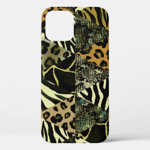 Patchwork Safari: Aquarell Animal Print. Case-Mate iPhone Hülle