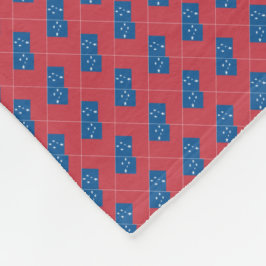 Patchwork Samoa Flag Muster Fleecedecke