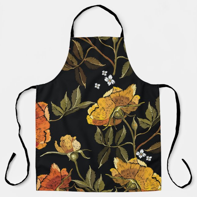 Patchwork Sanft: Handgezeichnetes Design Schürze (Vorderseite)