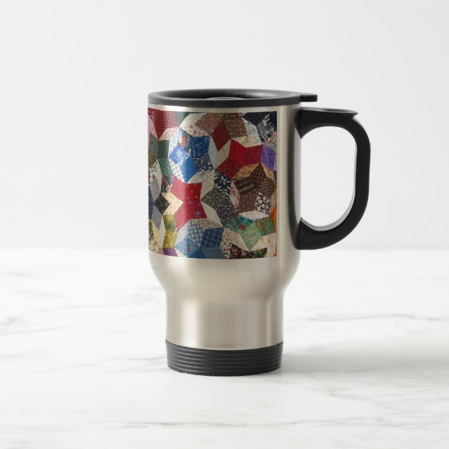 Patchwork-Steppdecke Reisebecher (Rechts)