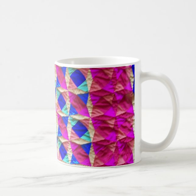 "Patchwork-Steppdecken-" Kaffee-Tasse Kaffeetasse (Rechts)