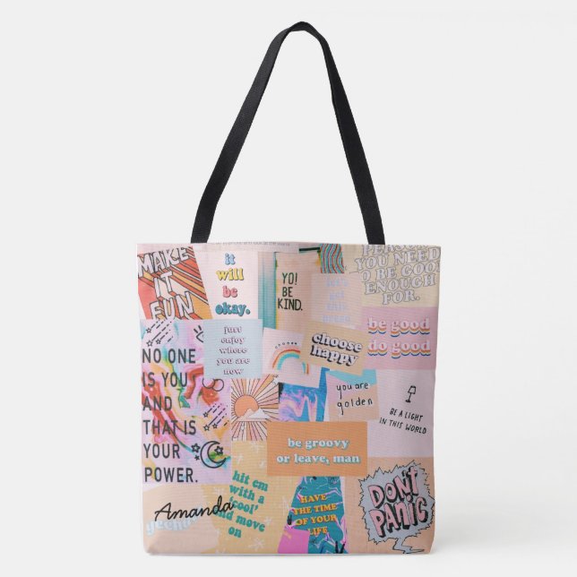 Patchwork-Stil Tote Bag Tasche (Vorderseite)