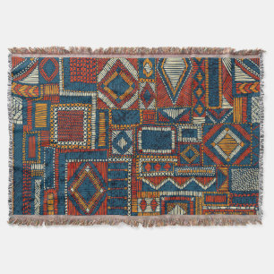 Patchwork Style Stilbestickt Vintag Decke