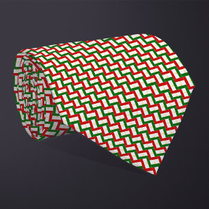 Patchwork Tadschikistan Flag Pattern Krawatte