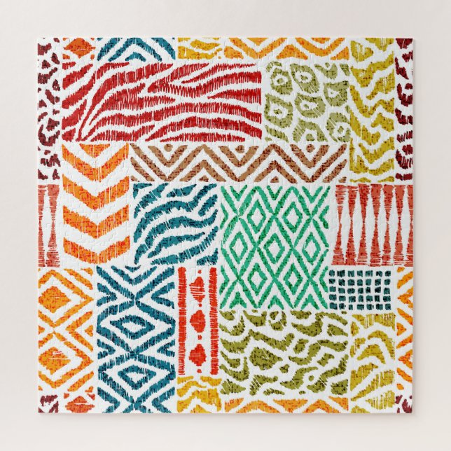 Patchwork Texturen: HandGezeichnet Tierdrucke (Vertikal)
