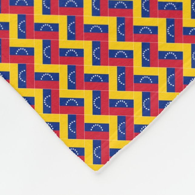 Patchwork Venezuela Flag Pattern Fleecedecke (Ecke)