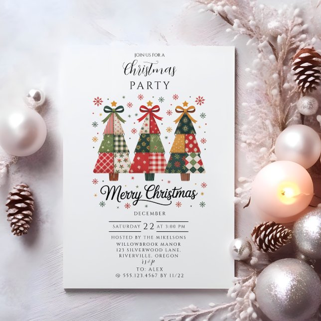 Patchwork-Weihnachten Einladung (Von Creator hochgeladen)