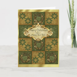 Patchwork-Weihnachten Feiertagskarte