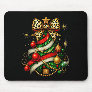 Patchwork Weihnachten Frohe Weihnachten Baum Coque Mousepad