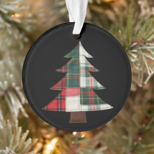 Patchwork-Weihnachtsbaum-Feiertage Winter Xmas Ornament
