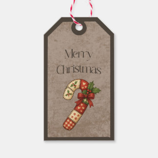 Patchwork-Weihnachtsstange in Weihnachtsfarben Ges Geschenkanhänger