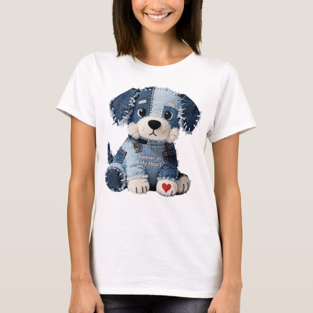 Patchwork-Welpe T-Shirt (Vorderseite)