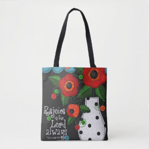 "Patchwork-Wiesen-" Mohnblumen-Taschen-Tasche mit Tasche