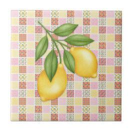 Patchwork-Zitrone Fliese