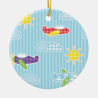 Patchworkflugzeuge Keramikornament
