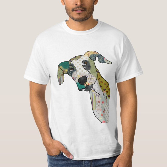 Patchworkhund T-Shirt (Vorderseite)