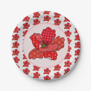 Patchworkmohn Pappteller
