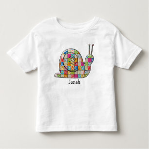 Patchworkschnecke Kleinkind T-shirt