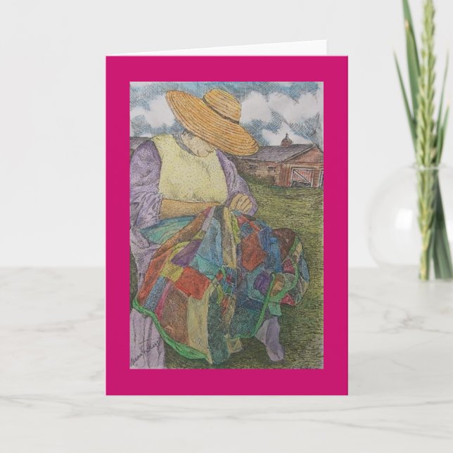 Patchworksteppdecke Karte (Vorderseite)