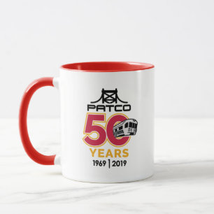 PATCO 50-Jährige Logo-Tasse Tasse