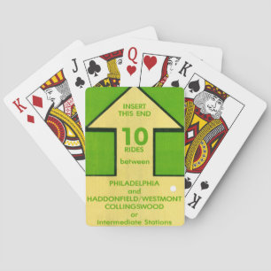 PATCO Retro-Ticket-Deck aus Karten Spielkarten
