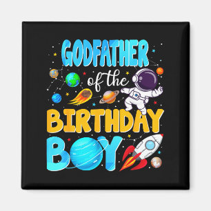 Pate des Geburtstagsjungen Weltraumastronaut 1. Magnet