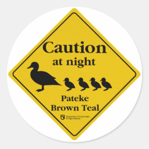 Pateke Sign Sticker