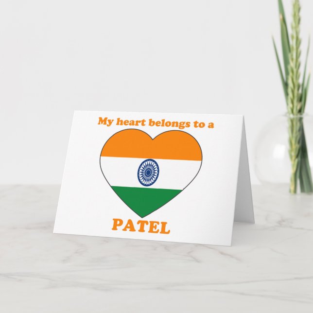 Patel Feiertagskarte (Vorderseite)